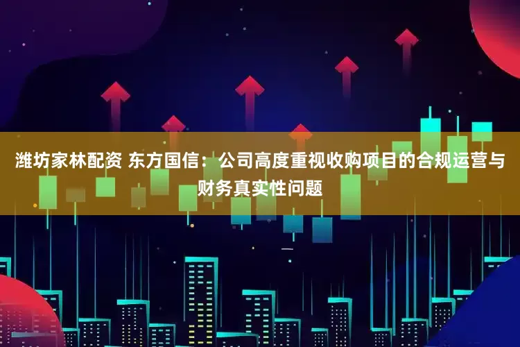 潍坊家林配资 东方国信：公司高度重视收购项目的合规运营与财务真实性问题
